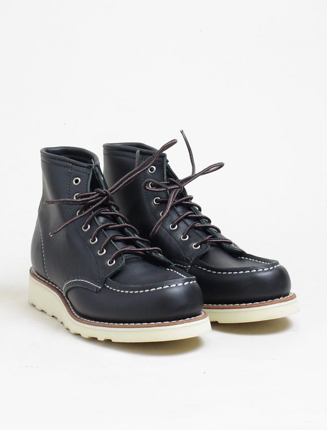 Red Wing 3373 Moc Toe Black Boundary paio