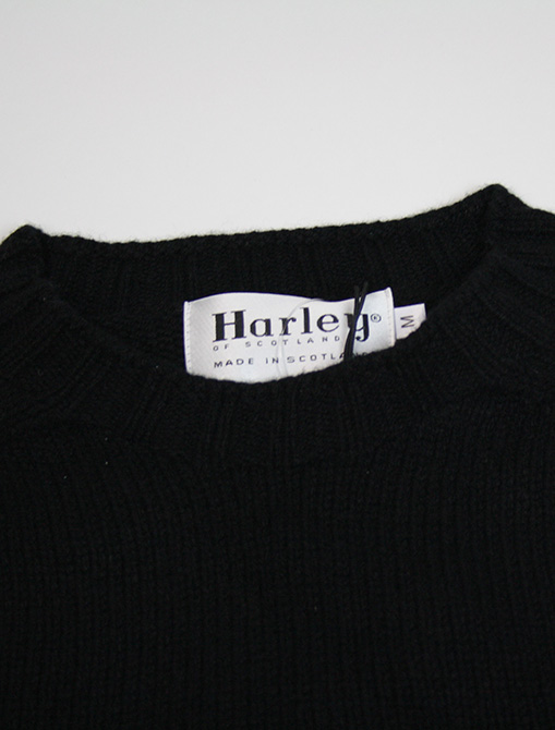 Harley of Scotland Sweater M22837 Black neck detail