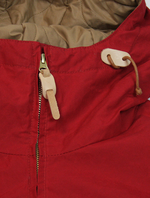 Manifattura Ceccarelli Blazer Coat Red zipper detail