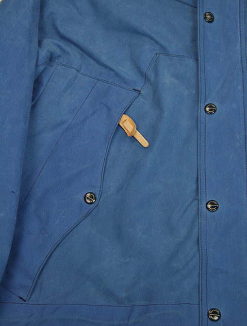 Manifatture Ceccarelli Mountain Jacket Mid Blue zipper detail