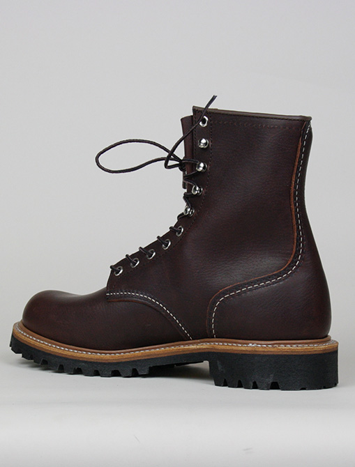 Red Wing 4585 Logger Boot Briar Oil Silk side detail