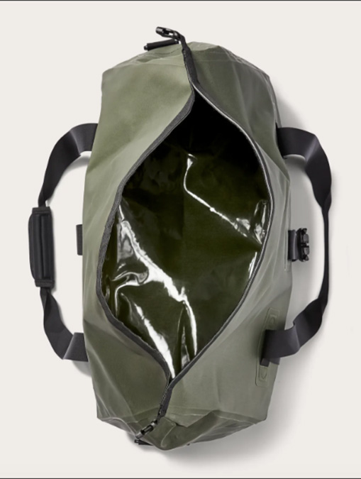 Filson Medium Dry Duffle Bag Green inside detail