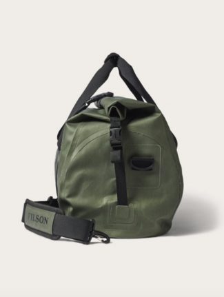Filson Medium Dry Duffle Bag Green side detail