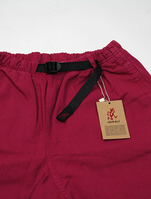 Gramicci Original G Shorts Raspberry belt detail