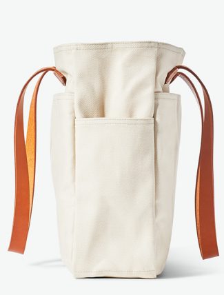 Filson Rugged Twill Tote Bag Natural side detail
