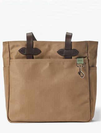 Filson Rugged Twill Tote Bag Sepia detail