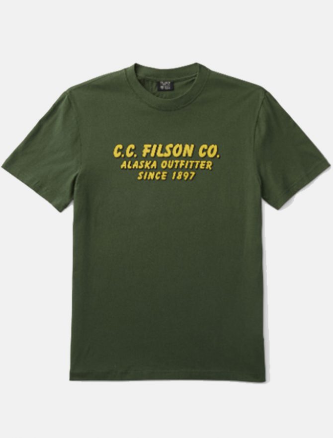 Filson lightweight graphic outfitter t-shirt Darkvine