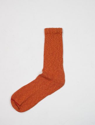 Red Wing 97371 Cotton Ragg Overdyed Socks Rust Orange detail
