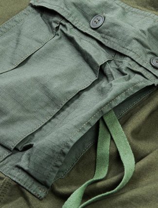 WorkWare M51 Patch Shirt Olive pocket detail