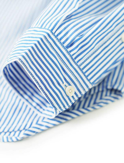 WorkWare Oversize Shirt Stripe dettaglio polsino