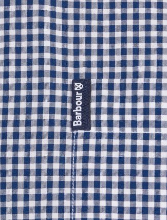 Barbour Gingham 19 Shirt Inky Blue detail