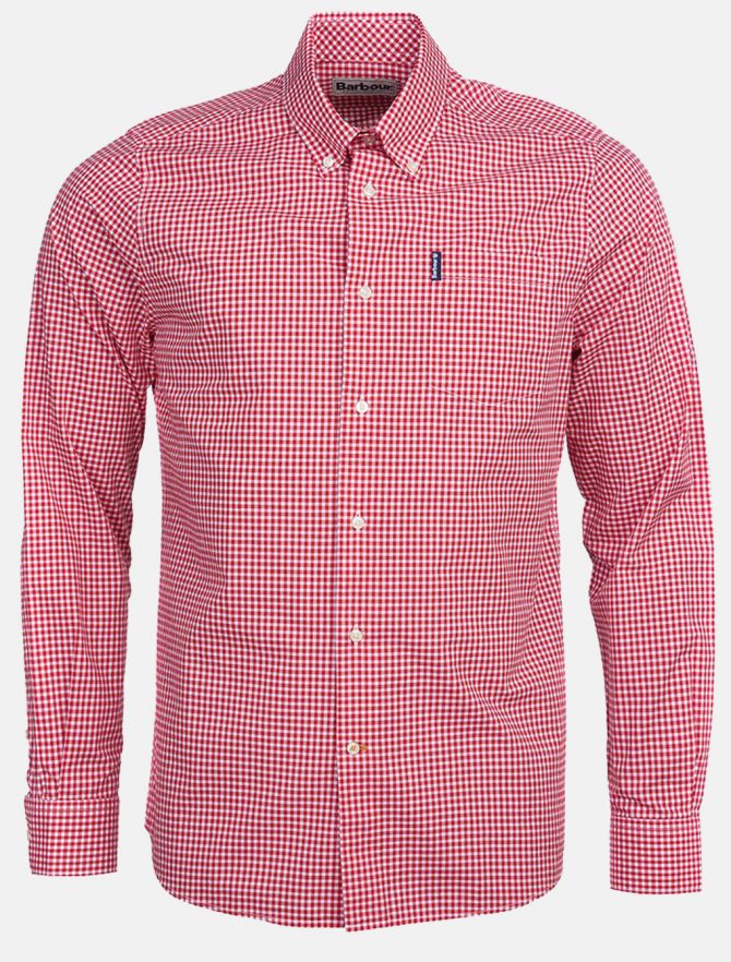 Barbour Gingham 19 Shirt Red