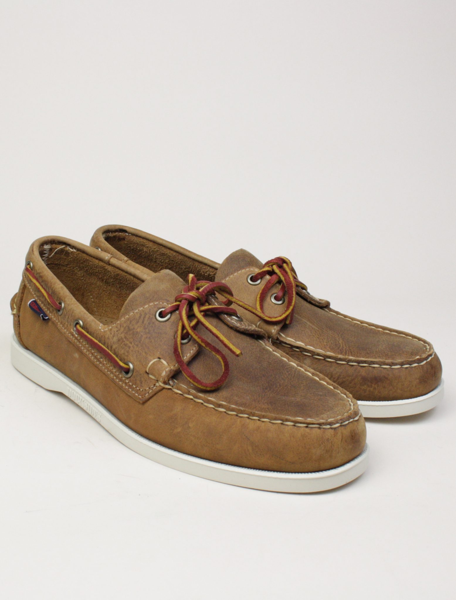 sebago docksides crazy h brown tan