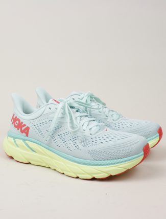 Hoka One One W Clifton 7 Morning Mist Hot Coral paio