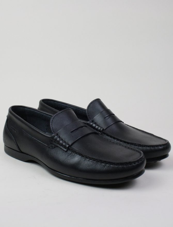 Sebago Byron Black Leather pair