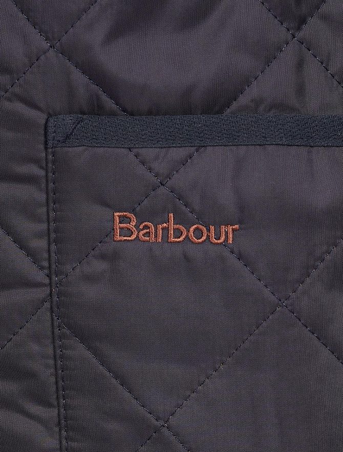 Barbour Quilted Waistcoat Zip Liner Navy detail
