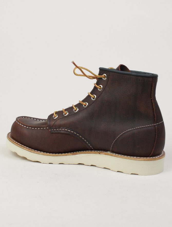 Red Wing 8138 Moc Toe Brown side detail