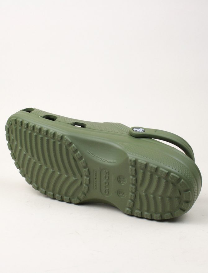 Crocs Classic Sabot U Army Green dettaglio suola