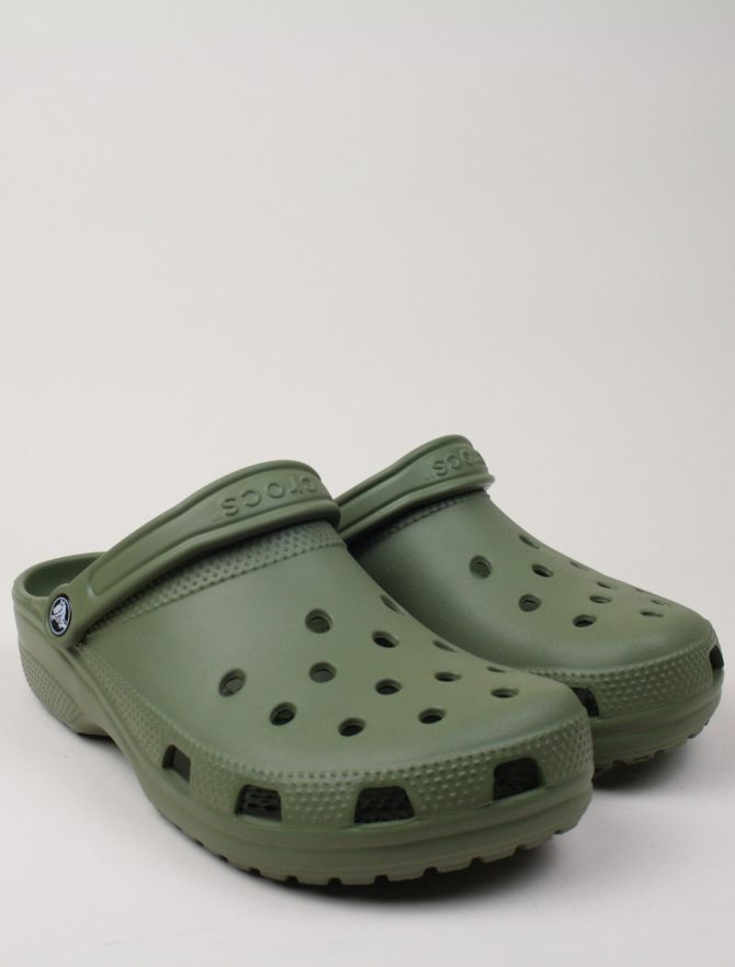 Crocs Classic Sabot U Army Green pair