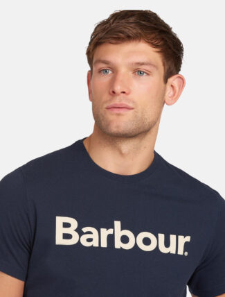 Barbour Logo T-Shirt Navy model