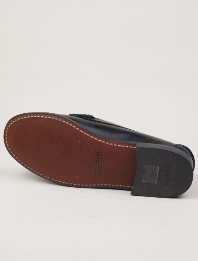 Sebago Classic Dan Waxy Black sole detail