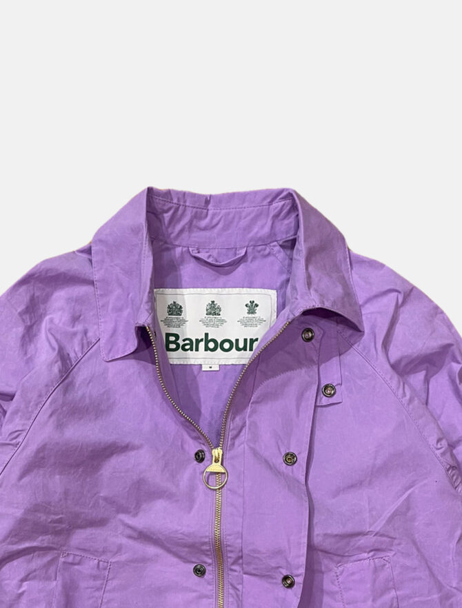 Barbour Nara Casual Jacket Lilac detail