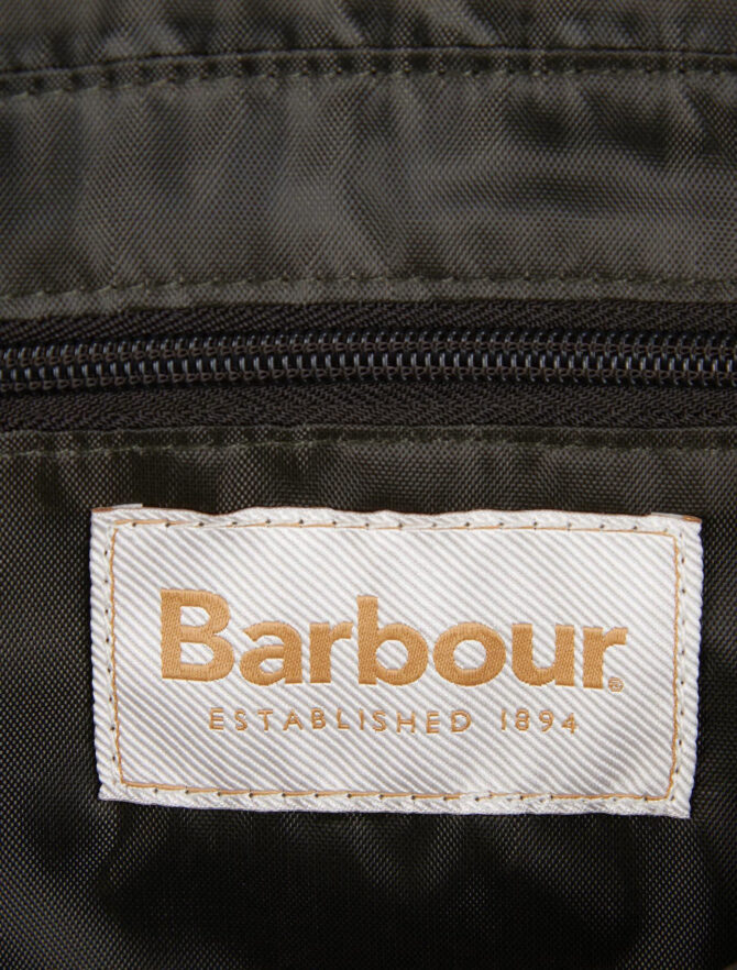 Barbour Edderton Tote Bag Olive detail