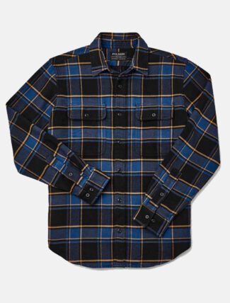 Filson Vintage Work Flannel Shirt Blu