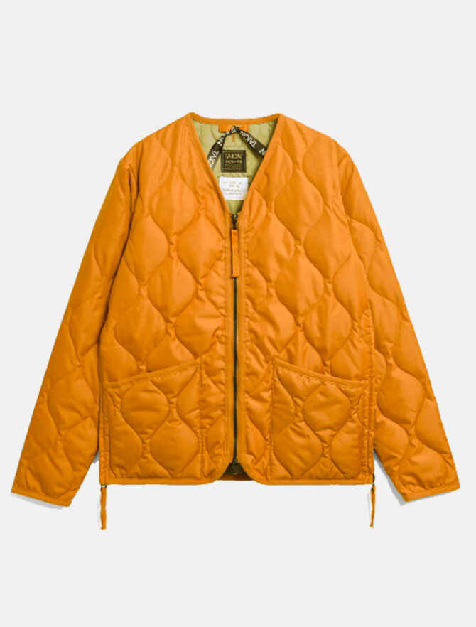 Taion Military Zip V-Neck Jacket Orange