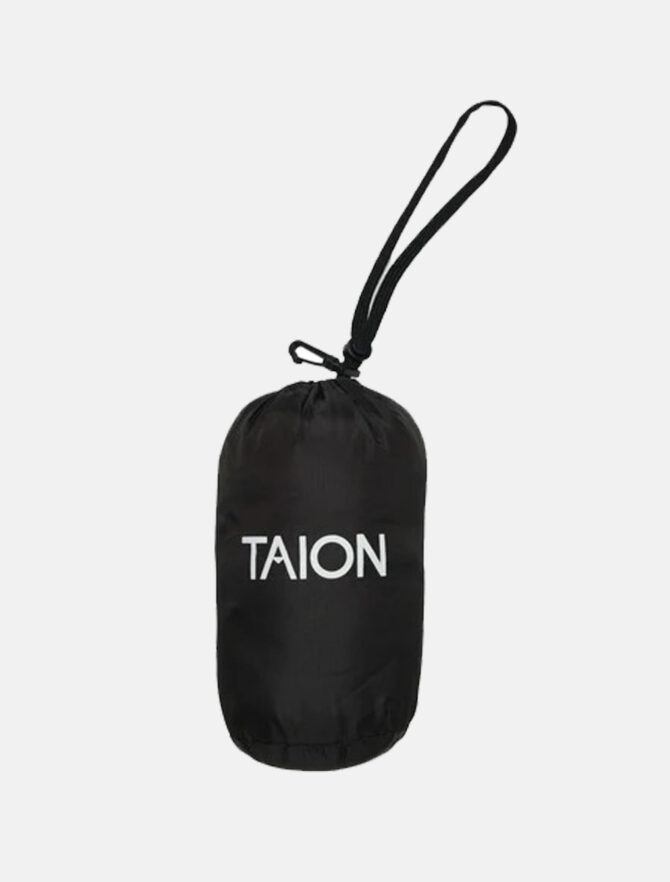 Taion V-Neck Button Down Jacket Beige detail