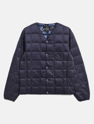 Taion V-Neck Button Down Jacket Navy