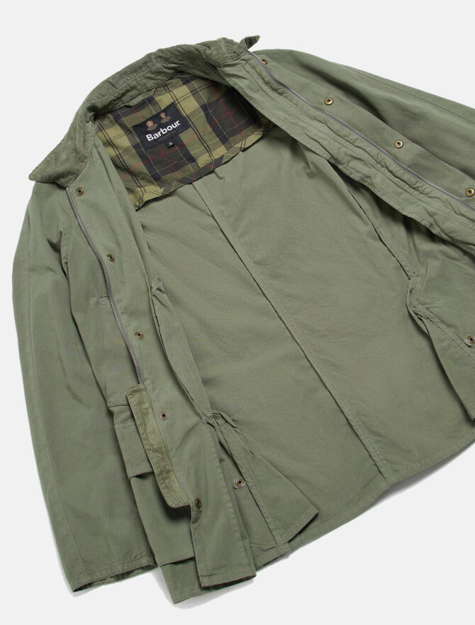 Barbour Ashby Casual Jacket Agave detail