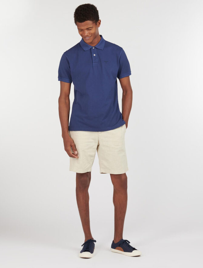 Barbour Washed Sports Polo Navy model
